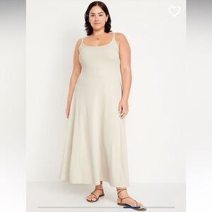 Old Navy fit and flare ribbed maxi dress